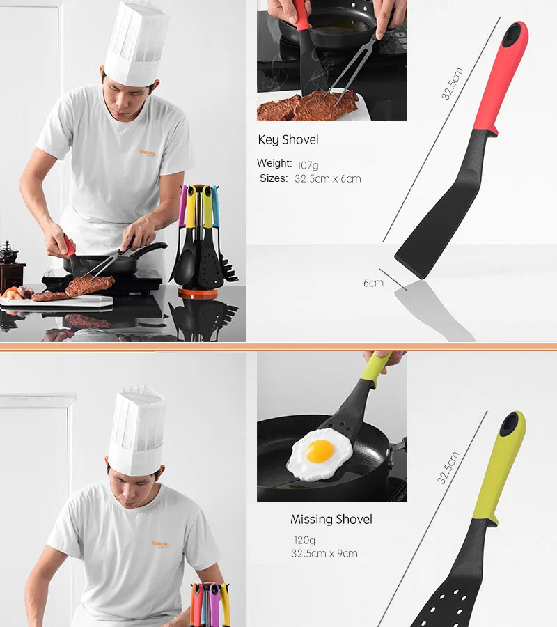 Bigwinner 6 pçs sets Cozinhar Conjunto de