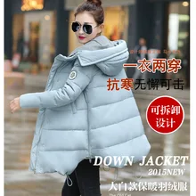 A-Line Свободная куртка с хлопковой подкладкой; пуховик; теплая вязаная двойной меховым воротником теплые парки Для женщин Зимняя Толстая теплая куртка casaco Neve Feminino Высокое качество DJ12