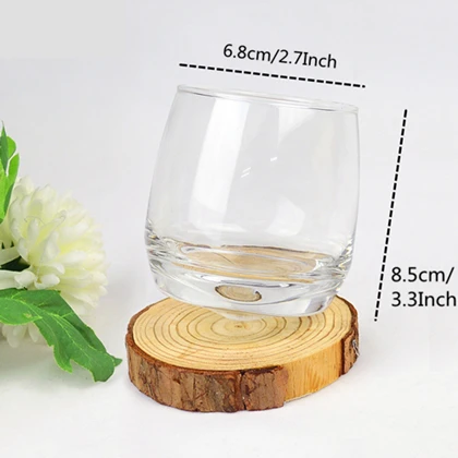 Tumbler Glass VILEAD 265 мл стеклянный стакан Winebowl дно воды конический тумблер для виски прозрачный шейкер протеина Botella экологически чистый - Цвет: Tumbler Glass