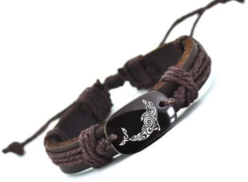 

2018 New Listing Dolphin Leather Bracelet AliExpress Hot Selling Handmade Bracelets for Men YP2684