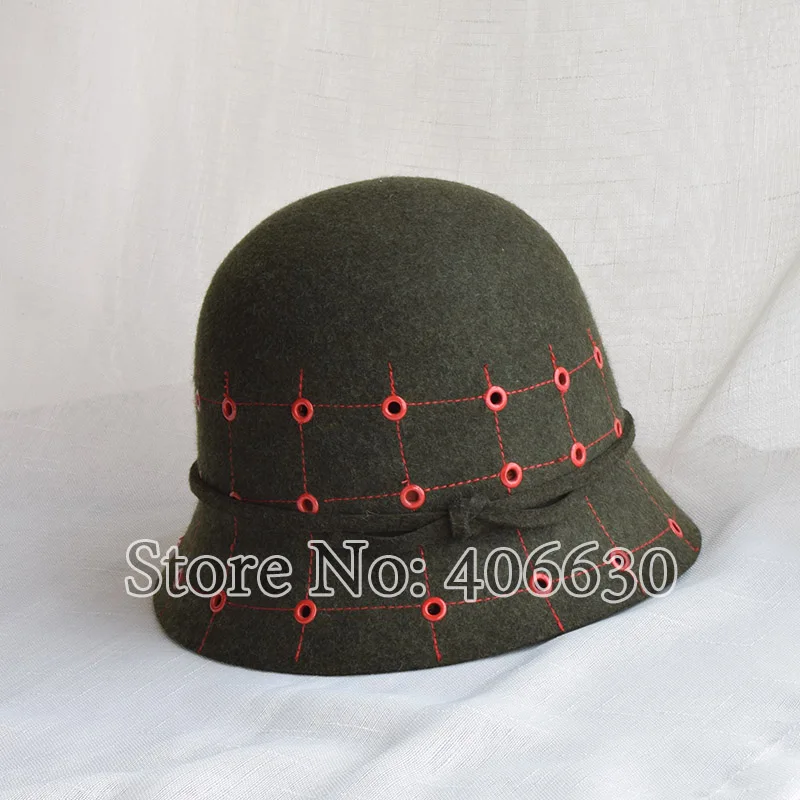 LongBaiLi Мода женские Дамская Шляпка колокольчиком шапки Женская широкополая шляпа шапки Бесплатная доставка PWFR051