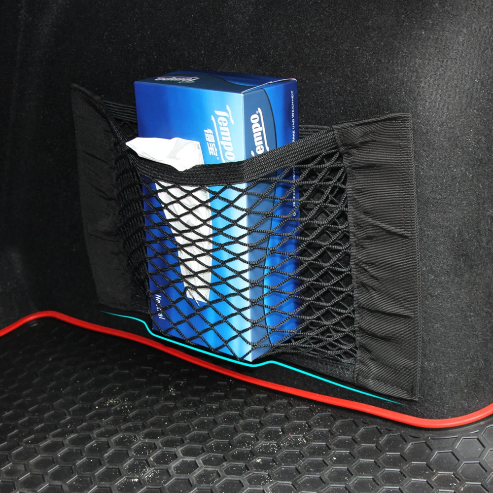 

Car styling , Car Boot Cargo Net Magic Sticker Luggage Mesh Oganizer Bag For Audi A1 A3 A4 A5 A6 A7 A8 Q2 Q3 Q5 Q7 R8 S4 S5 TT