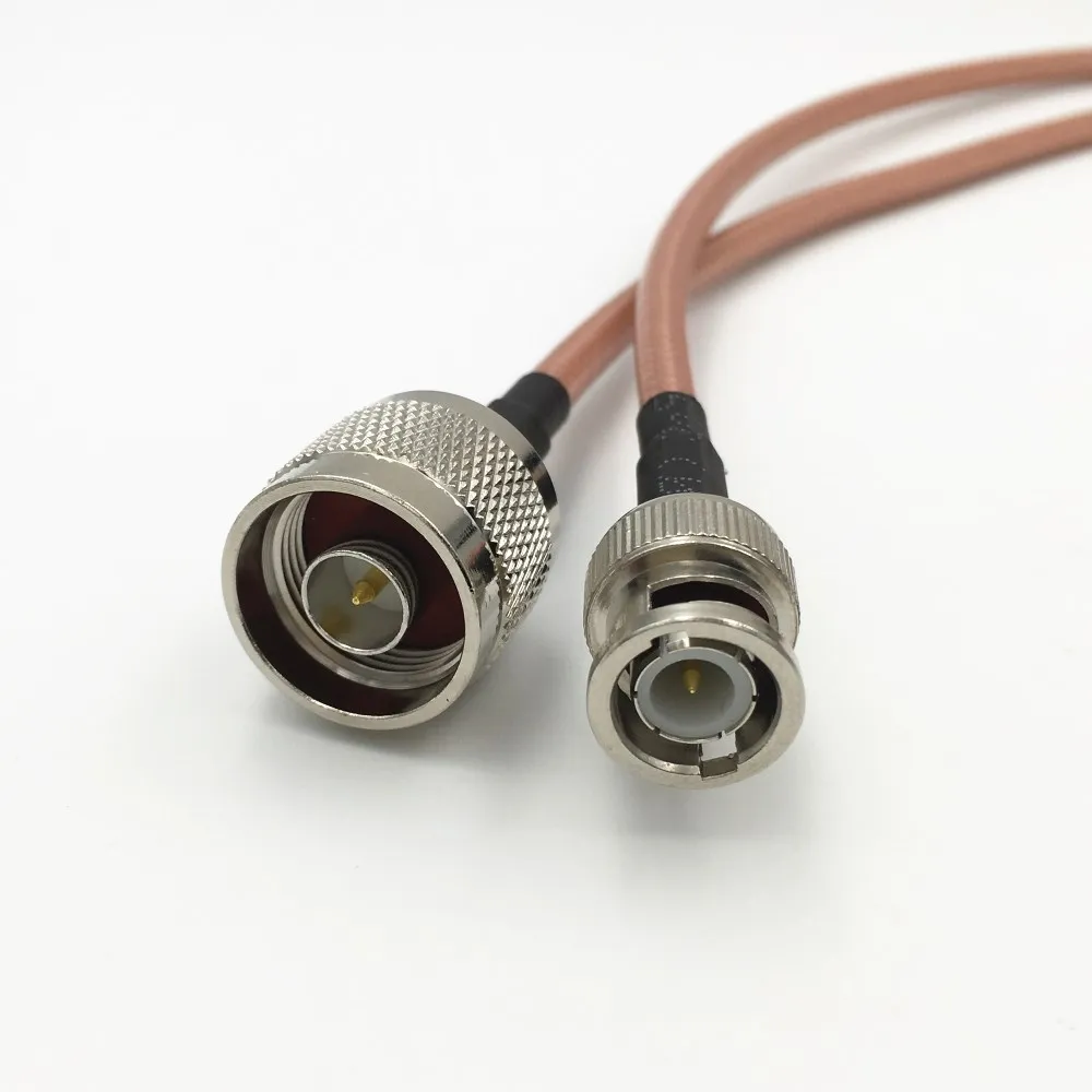 24inch N Male to N Male Plug Straight Crimp RG142 Jumper Pigtail Cable Versafit
