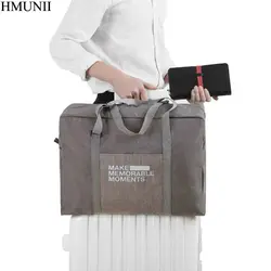 HMUNII Для мужчин дорожные сумки нести на багажные сумки Для женщин сумка из полиэстера сумки для путешествий Tote Большой выходные сумка ночь