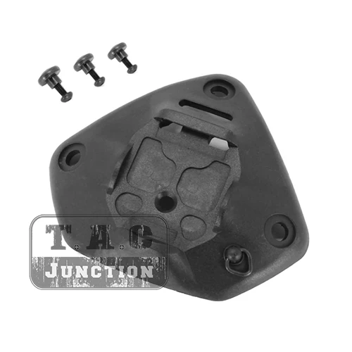

Tactical Norotos Style Tactical 1/3 Hole Universal Shroud Black Mounting Platform for NVG Mounts MICH ACH Helmet