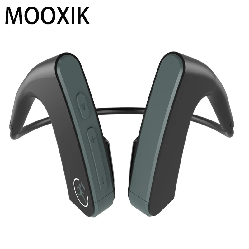 

MOOXIK E1 Wireless Bluetooth Earphones With Microphone Bone Conduction Black Technology Outdoor Sports Headphones For Phone