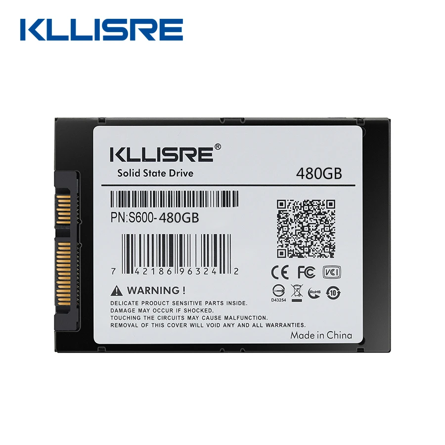 Kllisre SSD 480GB SATA 3 2,5 дюйма Внутренний твердотельный накопитель HDD жесткий диск HD ноутбук ПК