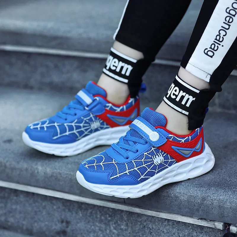 kids boys shoes running sneakers for boy spiderman,spring childrens casual sneakers children's shoes breathable school shoes