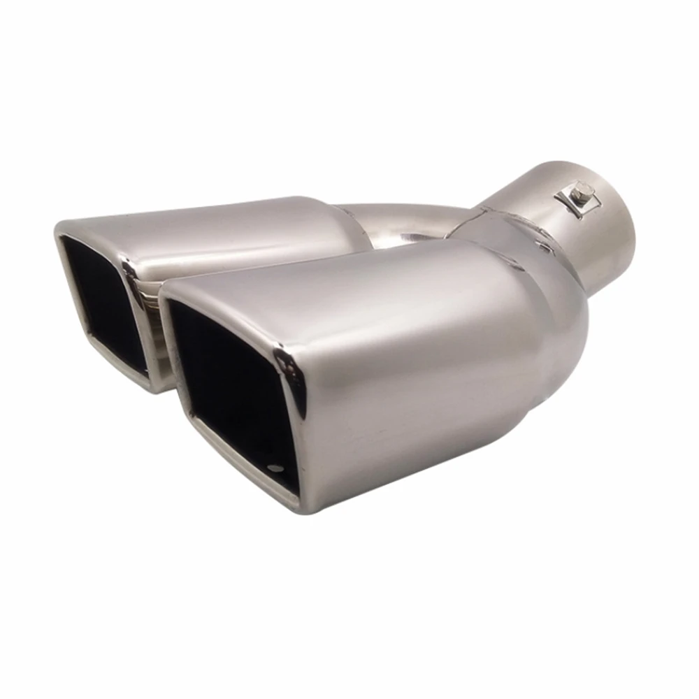 

Autonly Car Round Exhaust Muffler Tip Silver Bending Stainless Steel Exhause 76mm 1PCS For Versa /Carolina/ Mazda M2