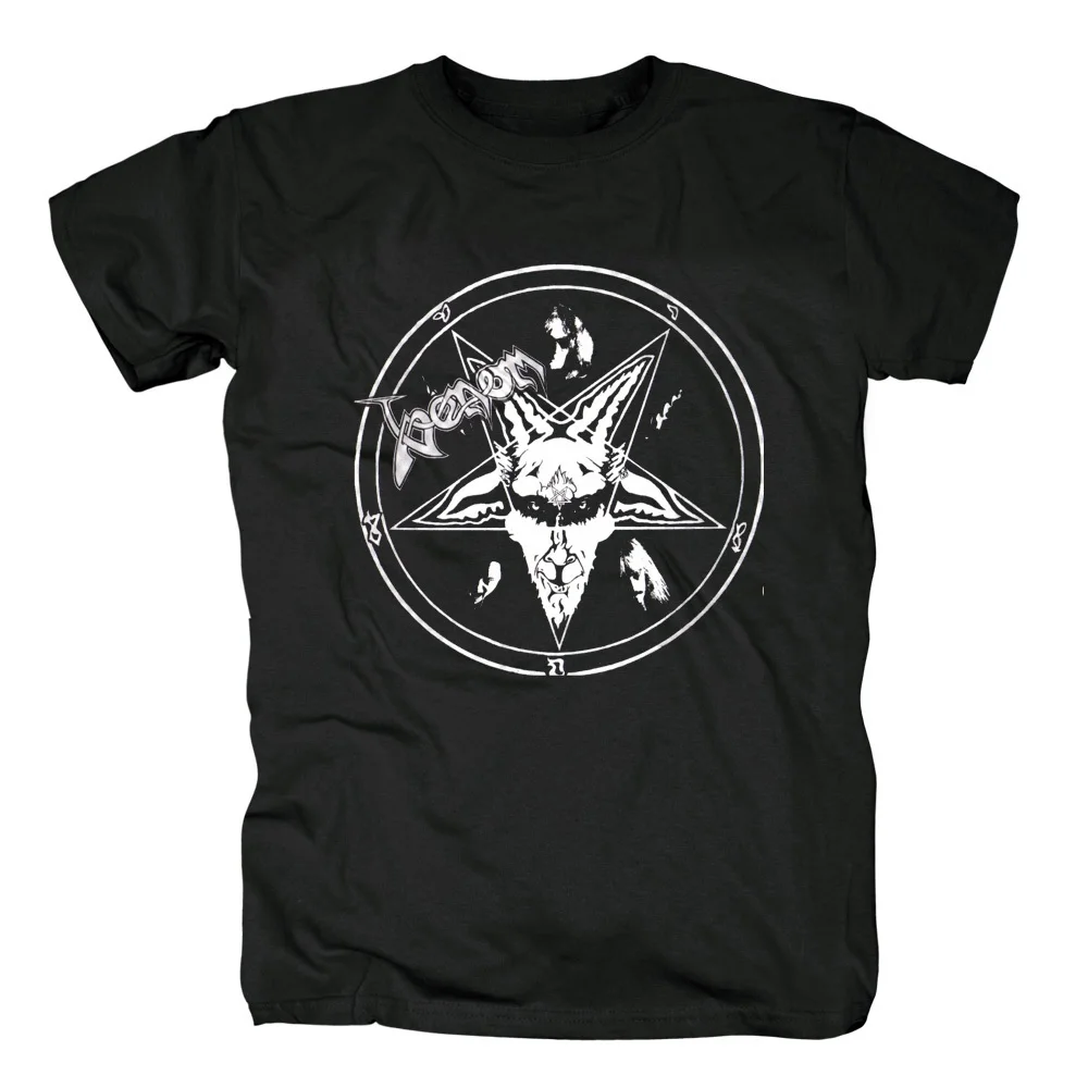 5 видов конструкций Винтаж Venom рок Бренд Мужчины Женщины рубашка 3D демон дьявол череп Хардрок тяжелых металлов хлопок дьявол camiseta футболка - Цвет: 3