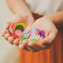 30 г цвет на заказ ткани конфетти " /2.5 см круг выберите Ваш Цвет S или выберите один из наших миксы