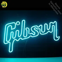 Неоновая вывеска для Gibso неоновый свет знак пивной паб магазин Дисплей гнутые вывески ручной работы Art лампы Publicidad лампы 17x14 дюймов
