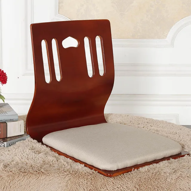 Cheap (2pc/lot)Japanese Living Room Zaisu Chair Wholesale Cherry/Black/ Natural Wood Furniture Tatami Floor Legless Zaisu C Cheap (2pc/lot)Japanese Living Room Zaisu Chair Wholesale Cherry/Black/ Natural Wood Furniture Tatami Floor Legless Zaisu C