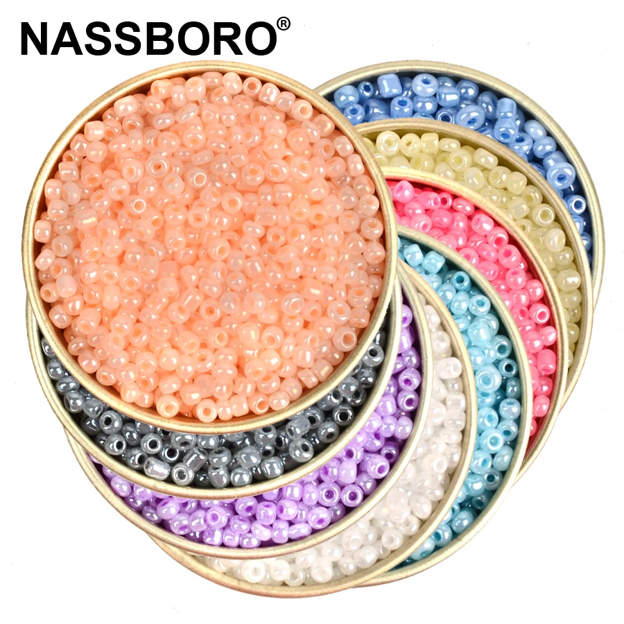 

2mm Cream Color Czech Glass Beads Rondelle Charms Seed Loose Spacer Beads DIY Bracelet Necklace Jewelry Making Craft Kralen