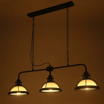 

nordic loft glass lampshade three head pendant light for living room bar restaurant bedroom lighting