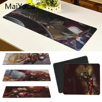 

MaiYaCa Cool New Iron Man Customized MousePads Computer Laptop Anime Mouse Mat Large Gaming Mouse Pad Lockedge Mouse Mat