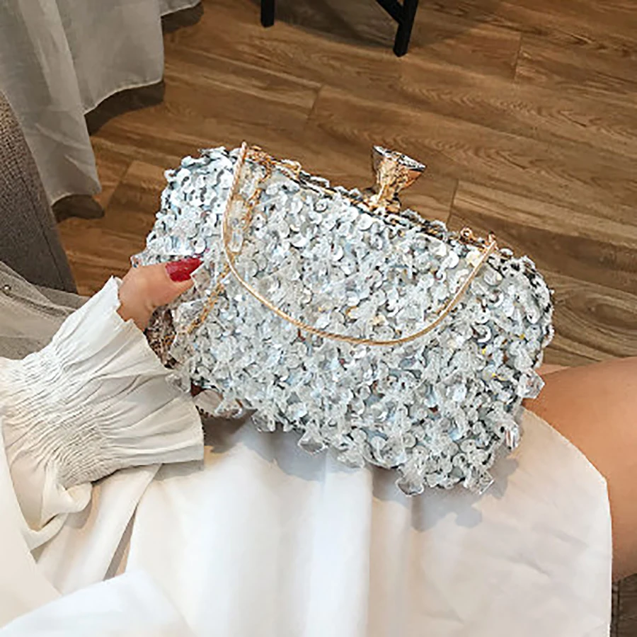 

Luxury Diamond Evening Bags Women Handbags Sequins Womens Shoulder Bags Ladies Chain Hand Bag For Women Messenger Bag Clutch New