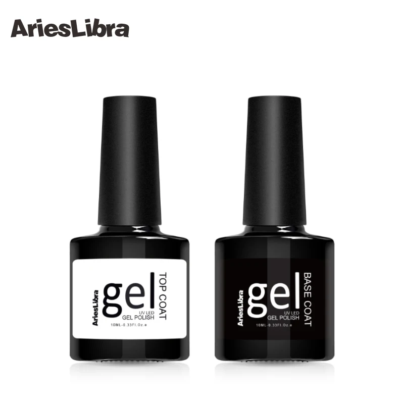 Hot Sale Top Coat & Base Coat 10ml 2pcs/set Nail Gel Top it off Gel