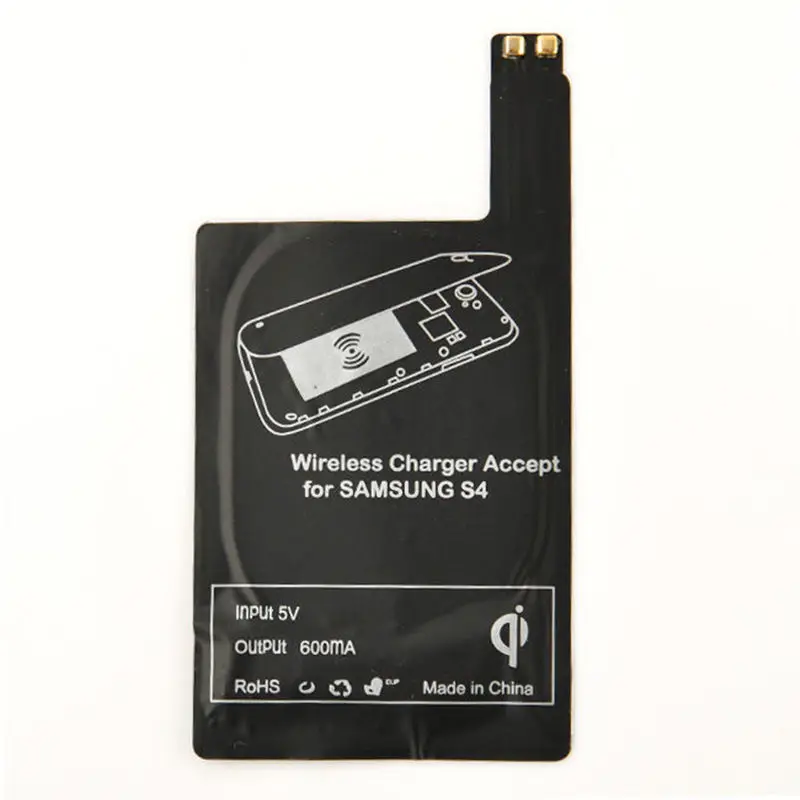 

Qi Wireless Charger accept Charging Receiver Module for Samsung S3 S4 Works with all QI Compliant Wireless Charging Pad/Base