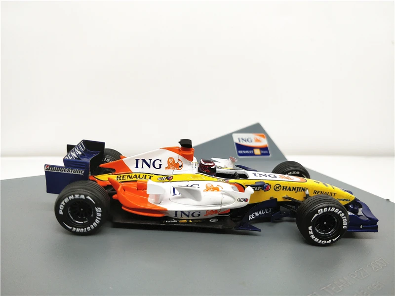 1:43 ING 2007 Renault Force Индия команда R27 гоночный литой под давлением модель автомобиля миниатюрный автомобиль