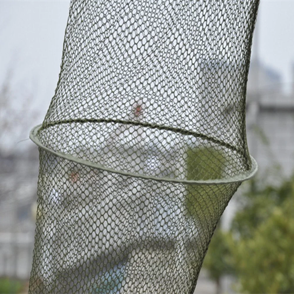 opened Collapsible Fishing Cage's net detail