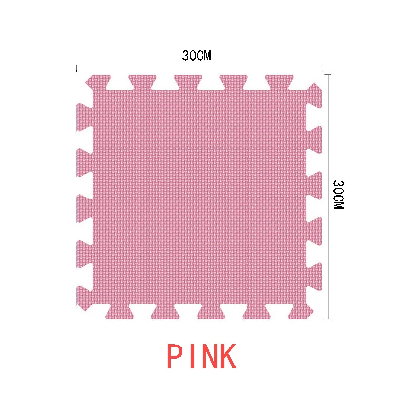 9/30 шт./лот детская EVA пеные тренажерный зал пол игровые коврики Коврик защитный плитка напольная ковровая плитка 30X30 см толстом каблуке 1 см - Цвет: pink