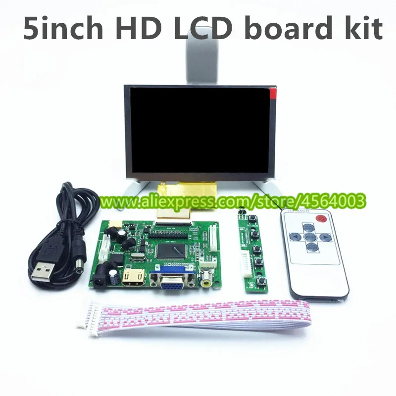 5 дюймов 800x480 HD дисплей ЖК-контроллер драйвер платы ttl 50pin для HJ050NA-01I ЖК-экран s монитор модуль для raspberry pie 3