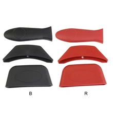 Набор силиконовой ручки из трех частей, нагревательная с защитой, изоляционная ручка, рукав, бытовой кухонный гаджет, наборы