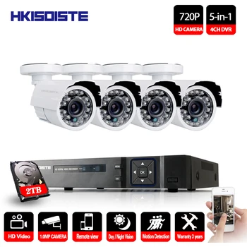 

Home Security HD 1080P DVR AHD Security Camera System & 720P IR Waterproof CCTV Camera Outdoor Home Video Surveillance Kit 2TB
