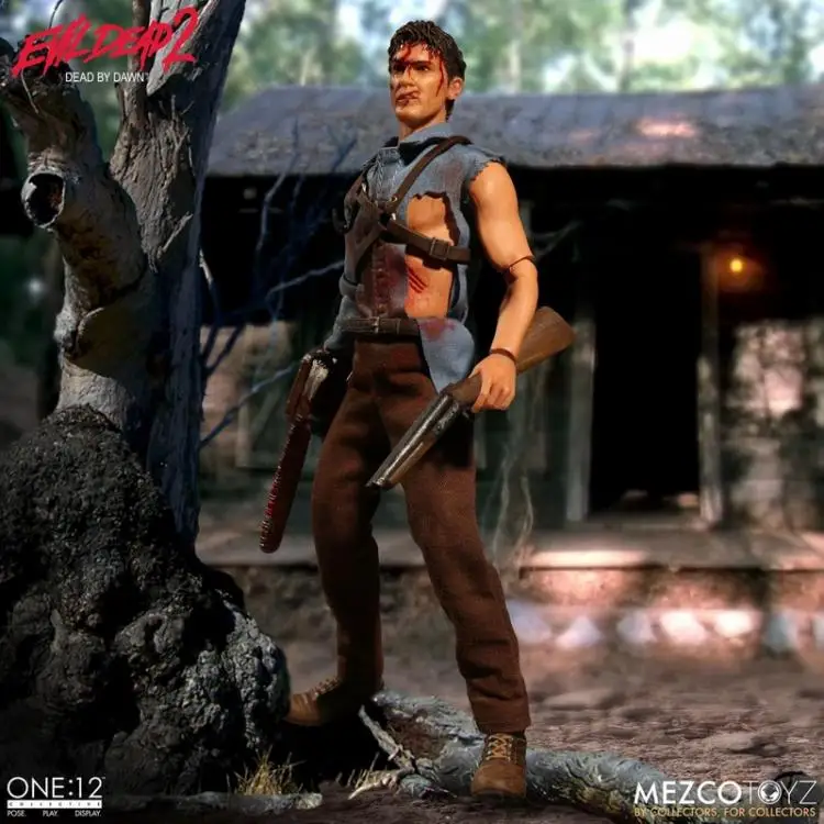 Mezco Toyz 76510 1/12 Evil Dead 2 Ghost Play ASH Коллекция фигурка для фанатов хобби и подарок на праздник 17 см