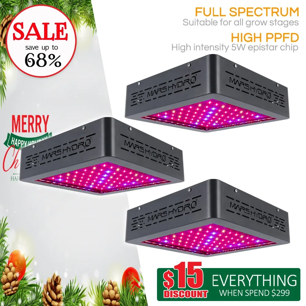 

3PCS Mars II 400W Led Grow Light Panel Full Spectrum with IR lights Hydroponics Lamp for Grow tent kits Box