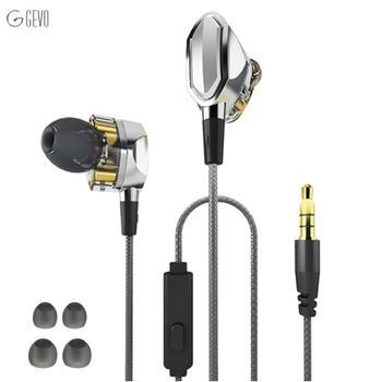 

GEVO G2 In-ear Earphone Dual Dynamic Drivers Earphones with Microphone Noise Reduction High Fidelity Earbuds Sport Sweat-proof