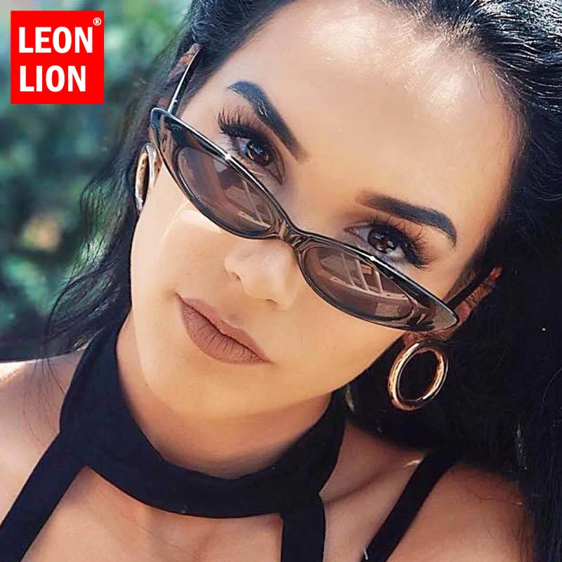 

LEONLION Vintage Cat Eye Sunglasses Women Classic Brand Designer Small Frame Cateyes Sun Glasses Female Oval Eyewear UV400