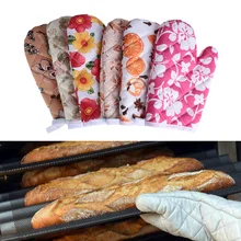 1 шт. толстая духовка перчатка Изолированная Терилен Нескользящая термостойкая рукавица микроволновая печь выпечка перчатка кухонный инструмент