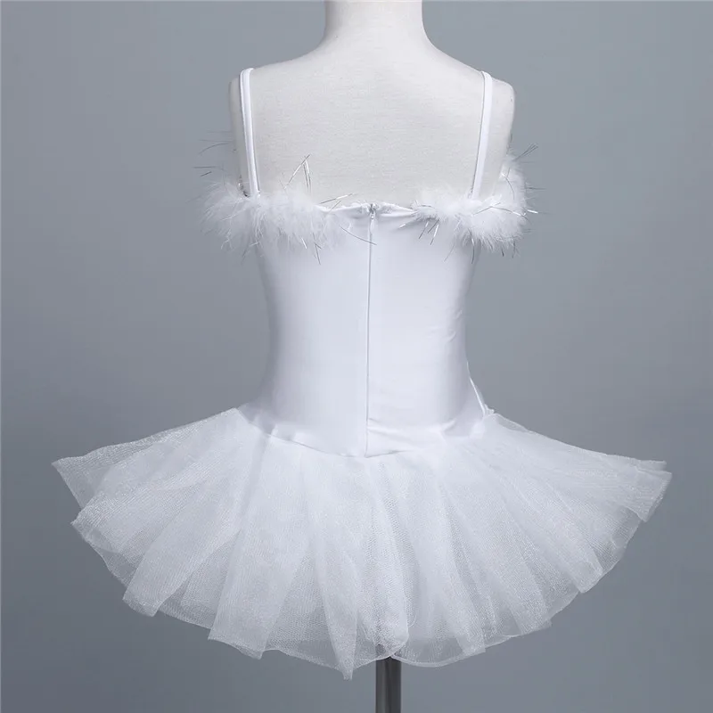 FEESHOW; детское платье балерины для занятий спортом; профессиональная белая балетная пачка «Лебединое озеро»; платье; танцевальный костюм; одежда для сценического танцев для девочек