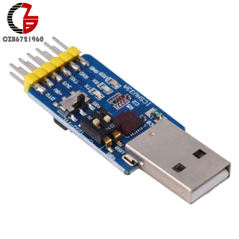 

6 in 1 CP2102 USB to TTL RS232 USB TTL to RS485 Mutual Multifunctional Convert Convert Module