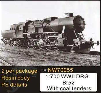 

1/700 Scale WWII German DRG Br52 with Coal Tenders (2pcs), (resin+metal)