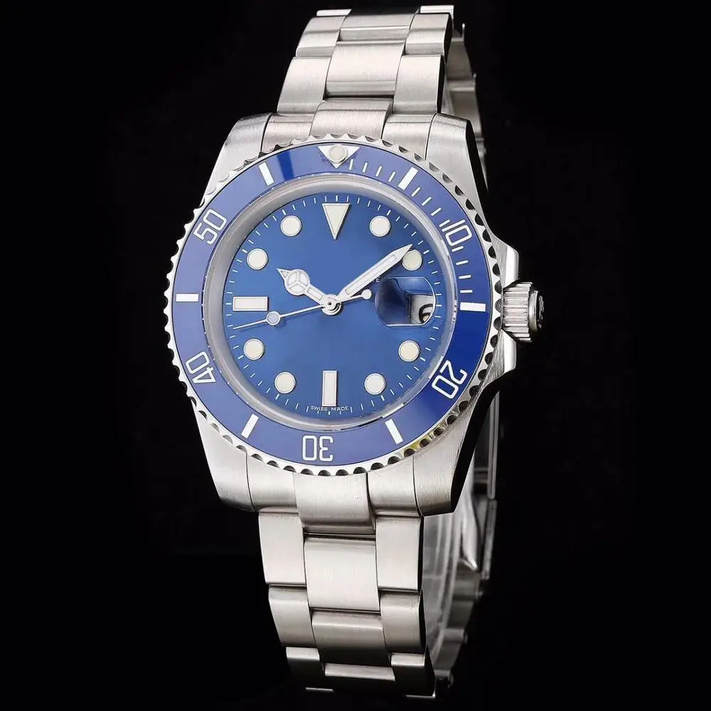 

AAA high quality luxury men's automatic mechanical watch 116619LB 40mm blue dial 2813 automatic movement stainless steel strap