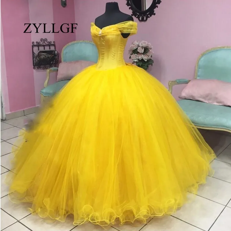 ZYLLGF Baljurk Gele Jurk Voor Moeder Sweetheart Off Shoulder Lange Tulle Toga Voor Wedding Party Lace Up RS144 ZYLLGF Baljurk Gele Jurk Voor Moeder Sweetheart Off Shoulder Lange Tulle Toga Voor Wedding Party Lace Up RS144