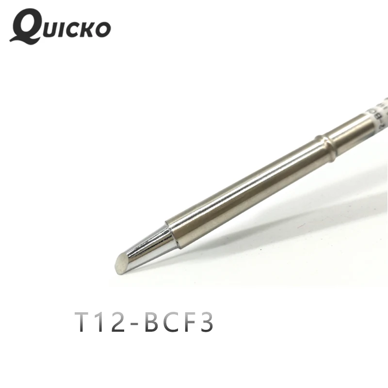 QUICKO T12-BCF3 электронные наконечники сварочные инструменты паяльник для FX907/9501 ручка светодиодный и O светодиодный паяльник 7s расплава олова