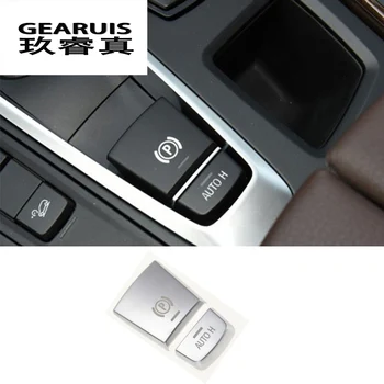 

For BMW x5 x6 e70 e71 f15 F16 F25 F26 F10 F07 F01 F02 Car Styling Central Handbrake Auto H Button Decorative Cover Stickers Trim