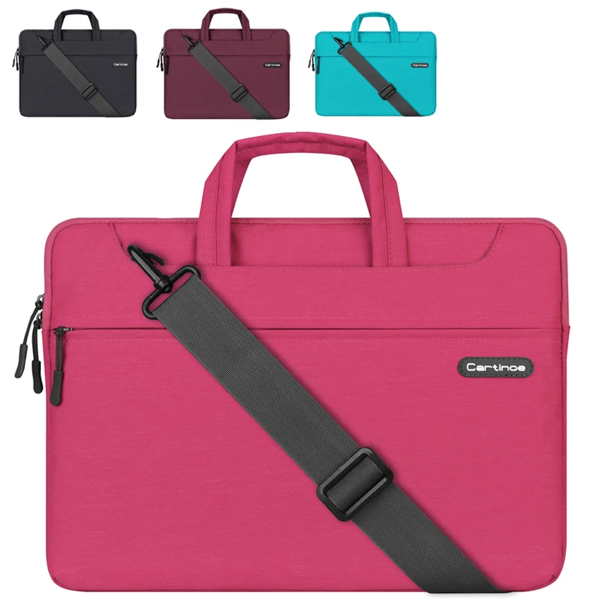 

11 12 13 15 Inch Laptop Briefcase Bag Waterproof Polyester with Zipper for Macbook Dell HP Samsung Lenovo Messenger Handbag