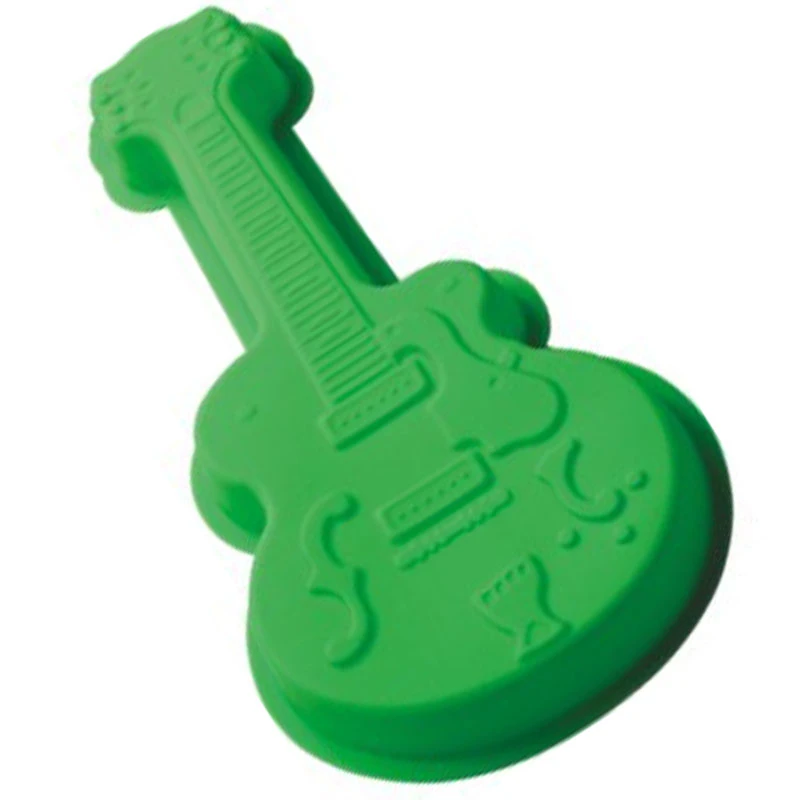 Grand Vetement De Cuisson Guitare En Silicone En Forme De Gateau Fondant Moule A Chocolat Outils De Cuisine A Faire Soi Meme 34x18x3 2cm Aliexpress