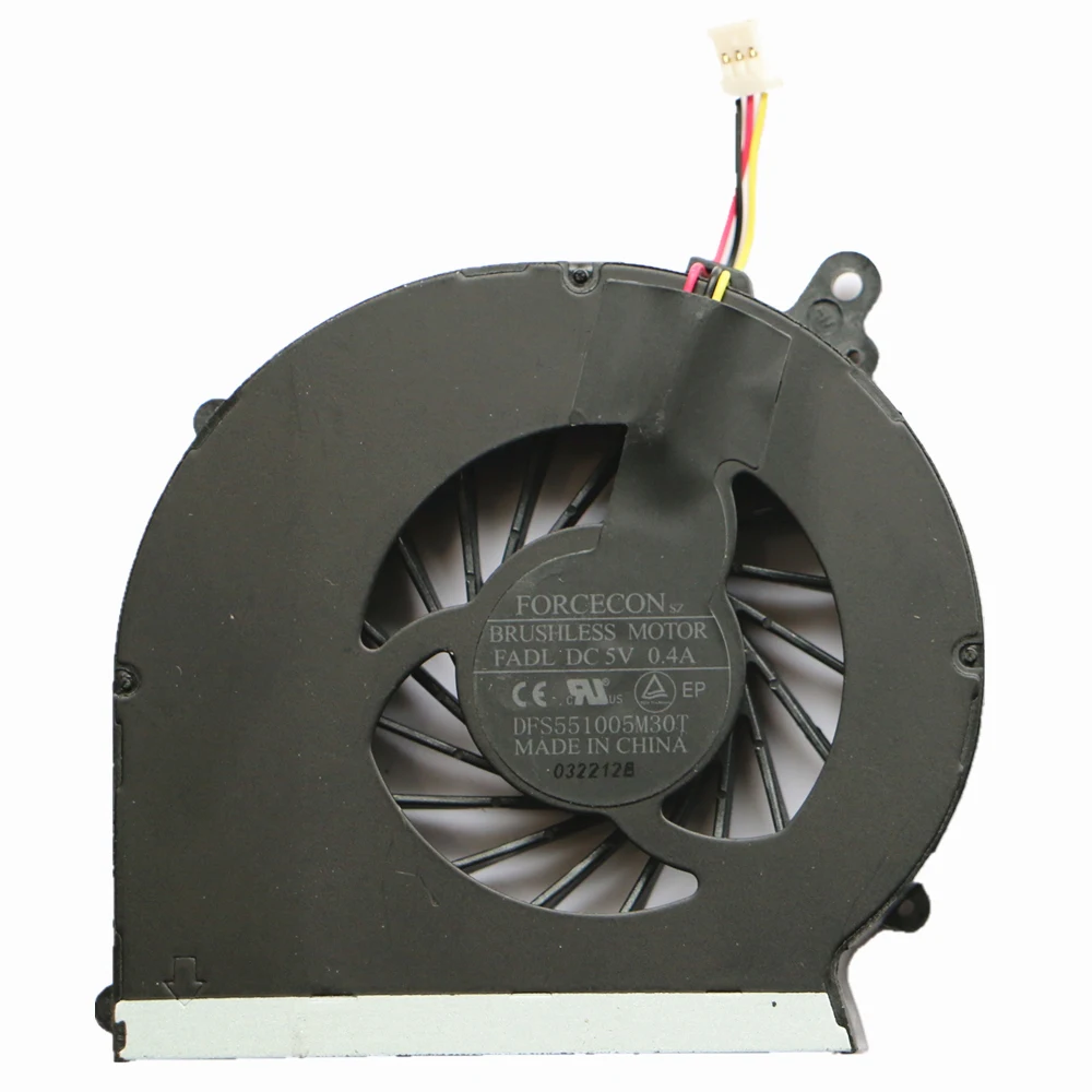 Новый оригинальный вентилятор охлаждения для HP CQ43 CQ57 430 431 435 436 Cpu DFS551005M30T FADL DC5V