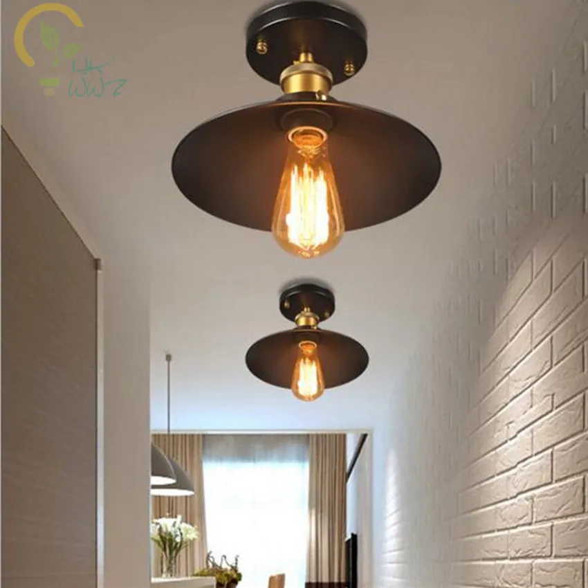 Лофт стиль ретро винтажный светодиодный принадлежности для потолочного светильника гостиной промышленные Эдисона потолочные лампы Plafondlamp Lamparas De Techo