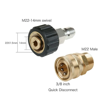

1 Set 3/8" 14mm Close Type Hydraulic Quick Connect Couplers Couplings Poppet Style Hose Swivel