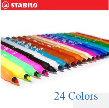 Pack van 24 stks) stabilo pen 378 24 kleuren aquarel pen doodle pen kind tekenpen water wassen|pen tank level sensorpen drive flash drive difference -