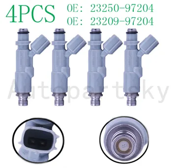

[ Set of 4PCS ] Genuine Remanufactured Fuel Injectors 23250-97204 23209-97204 For Daihatsu Hijet Mini Truck S210P for Toyota