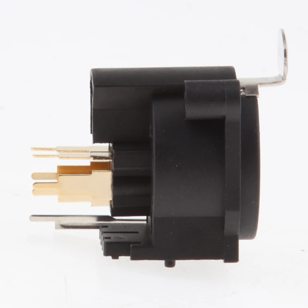 5 Pin Female XLR Chassis Mounted Socket Panel For DMX Intercom Headset  5Pin XLR Female Chassis PCB Panel Socket