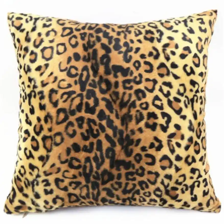 New Animal Zebra Leopard Print Pillow Case Sofa Waist Throw Cushion Cover Home Decor Feb7224